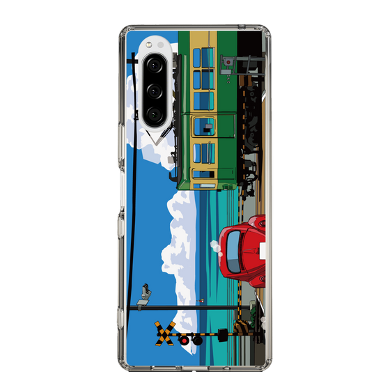 Slim Protection Case［ Studio Alec Shonan Story - Enoden, Horizon, and Cumulonimbus Clouds ］