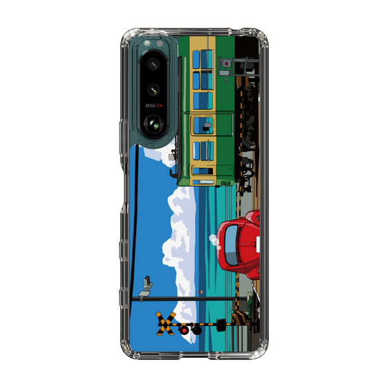 Slim Protection Case［ Studio Alec Shonan Story - Enoden, Horizon, and Cumulonimbus Clouds ］