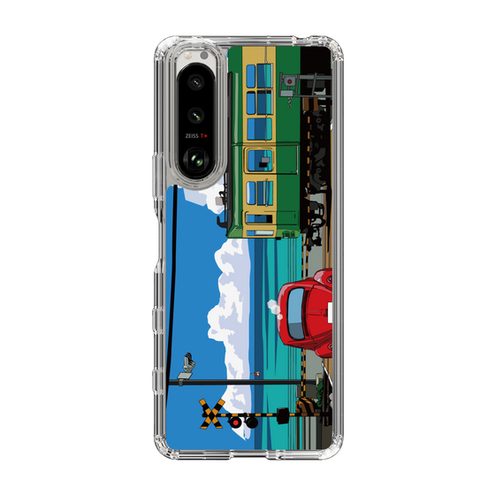 Slim Protection Case［ Studio Alec Shonan Story - Enoden, Horizon, and Cumulonimbus Clouds ］