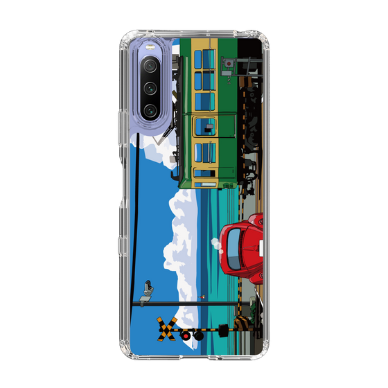 Slim Protection Case［ Studio Alec Shonan Story - Enoden, Horizon, and Cumulonimbus Clouds ］
