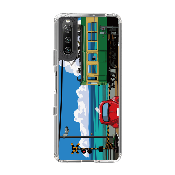 Slim Protection Case［ Studio Alec Shonan Story - Enoden, Horizon, and Cumulonimbus Clouds ］