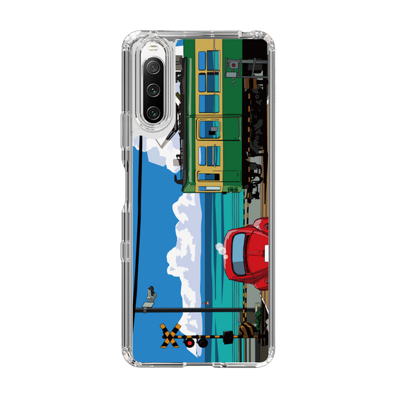 Slim Protection Case［ Studio Alec Shonan Story - Enoden, Horizon, and Cumulonimbus Clouds ］