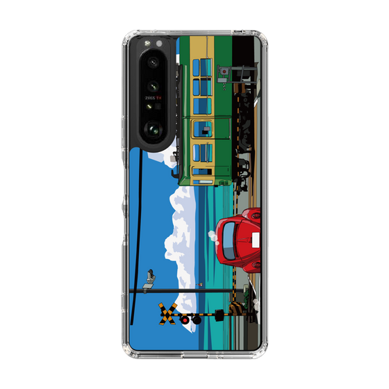Slim Protection Case［ Studio Alec Shonan Story - Enoden, Horizon, and Cumulonimbus Clouds ］