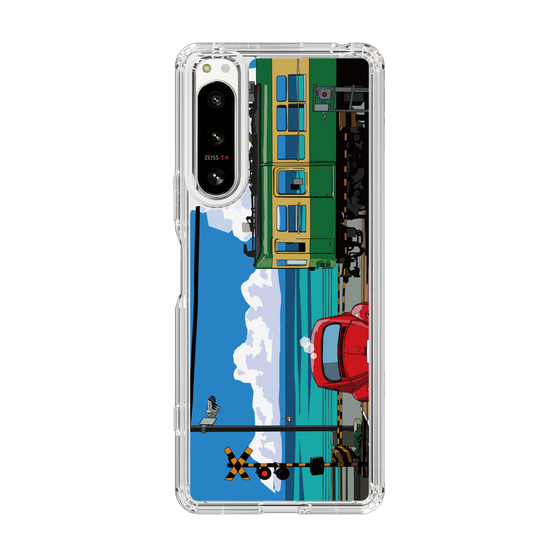 Slim Protection Case［ Studio Alec Shonan Story - Enoden, Horizon, and Cumulonimbus Clouds ］