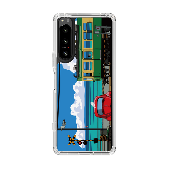 Slim Protection Case［ Studio Alec Shonan Story - Enoden, Horizon, and Cumulonimbus Clouds ］