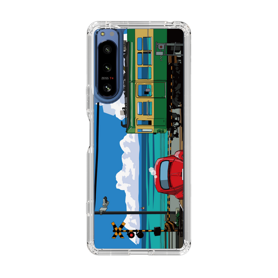 Slim Protection Case［ Studio Alec Shonan Story - Enoden, Horizon, and Cumulonimbus Clouds ］