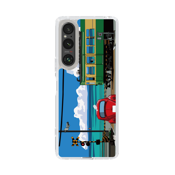 Slim Protection Case［ Studio Alec Shonan Story - Enoden, Horizon, and Cumulonimbus Clouds ］