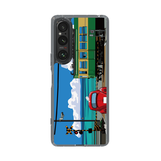 Slim Protection Case［ Studio Alec Shonan Story - Enoden, Horizon, and Cumulonimbus Clouds ］
