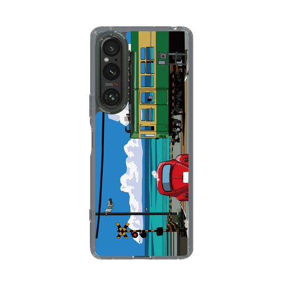 Slim Protection Case［ Studio Alec Shonan Story - Enoden, Horizon, and Cumulonimbus Clouds ］