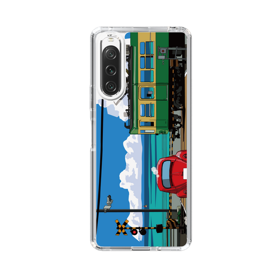 Slim Protection Case［ Studio Alec Shonan Story - Enoden, Horizon, and Cumulonimbus Clouds ］