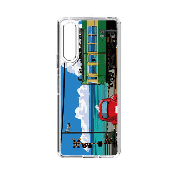 Slim Protection Case［ Studio Alec Shonan Story - Enoden, Horizon, and Cumulonimbus Clouds ］