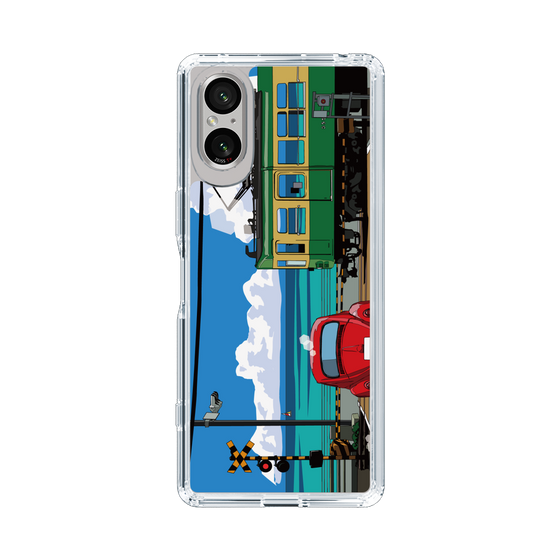 Slim Protection Case［ Studio Alec Shonan Story - Enoden, Horizon, and Cumulonimbus Clouds ］