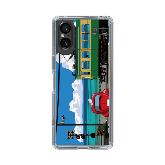 Slim Protection Case［ Studio Alec Shonan Story - Enoden, Horizon, and Cumulonimbus Clouds ］