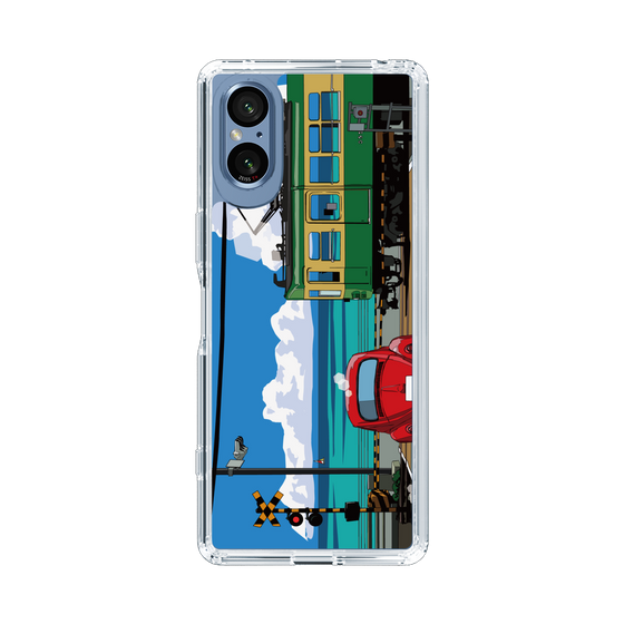 Slim Protection Case［ Studio Alec Shonan Story - Enoden, Horizon, and Cumulonimbus Clouds ］