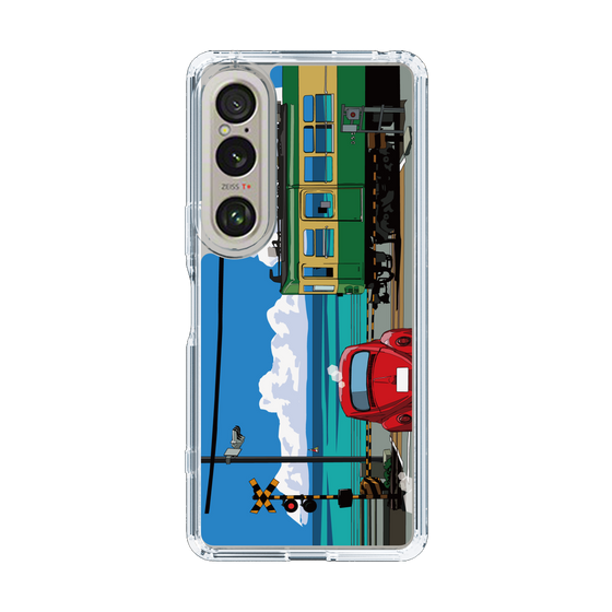 Slim Protection Case［ Studio Alec Shonan Story - Enoden, Horizon, and Cumulonimbus Clouds ］