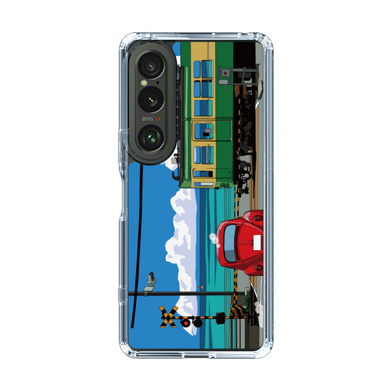 Slim Protection Case［ Studio Alec Shonan Story - Enoden, Horizon, and Cumulonimbus Clouds ］