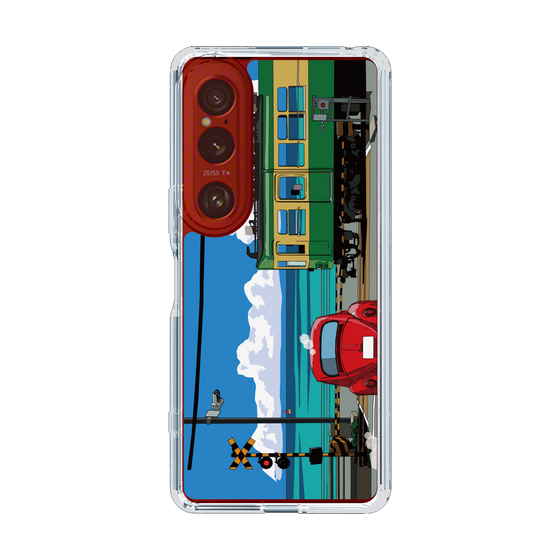 Slim Protection Case［ Studio Alec Shonan Story - Enoden, Horizon, and Cumulonimbus Clouds ］