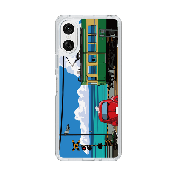 Slim Protection Case［ Studio Alec Shonan Story - Enoden, Horizon, and Cumulonimbus Clouds ］