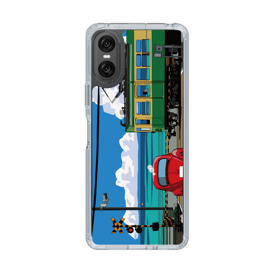 Slim Protection Case［ Studio Alec Shonan Story - Enoden, Horizon, and Cumulonimbus Clouds ］