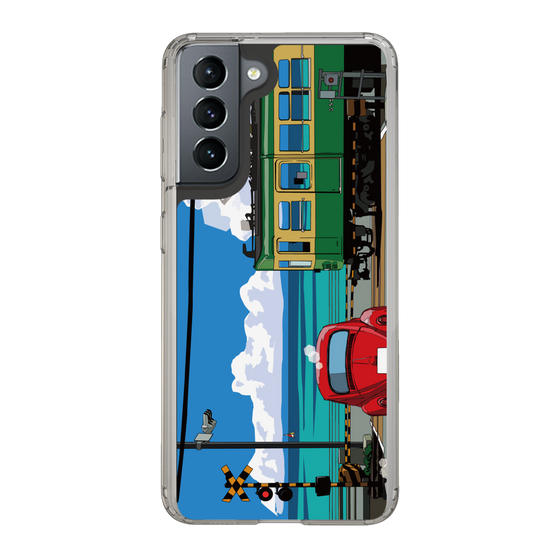Slim Protection Case［ Studio Alec Shonan Story - Enoden, Horizon, and Cumulonimbus Clouds ］