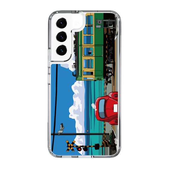 Slim Protection Case［ Studio Alec Shonan Story - Enoden, Horizon, and Cumulonimbus Clouds ］