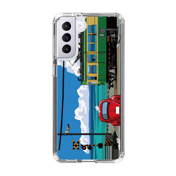 Slim Protection Case［ Studio Alec Shonan Story - Enoden, Horizon, and Cumulonimbus Clouds ］