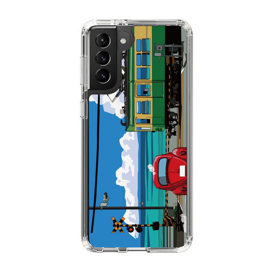 Slim Protection Case［ Studio Alec Shonan Story - Enoden, Horizon, and Cumulonimbus Clouds ］