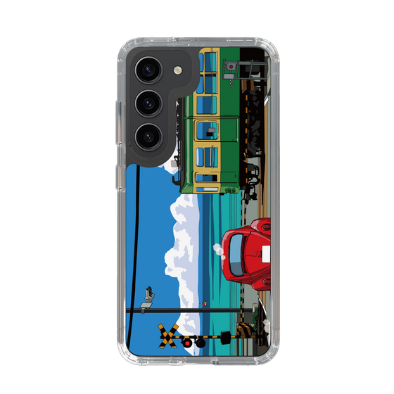 Slim Protection Case［ Studio Alec Shonan Story - Enoden, Horizon, and Cumulonimbus Clouds ］