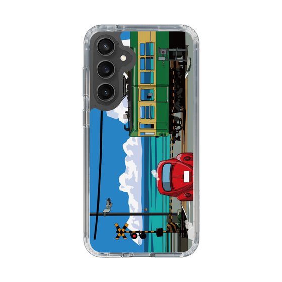 Slim Protection Case［ Studio Alec Shonan Story - Enoden, Horizon, and Cumulonimbus Clouds ］