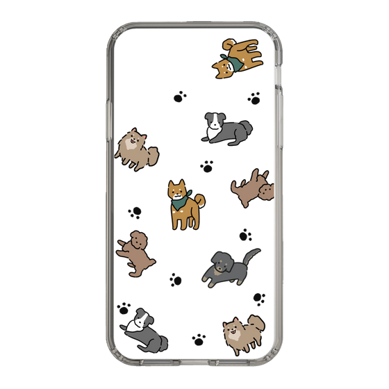 Slim Protection Case［ Original - CASEPLAY Dog All-over Pattern - color ］