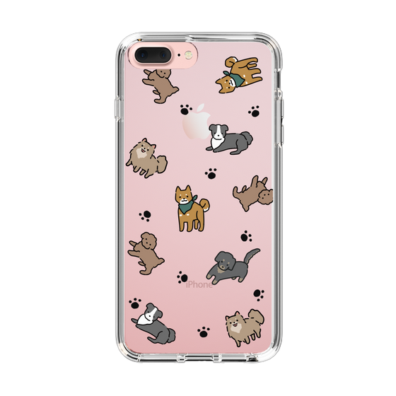 Slim Protection Case［ Original - CASEPLAY Dog All-over Pattern - color ］