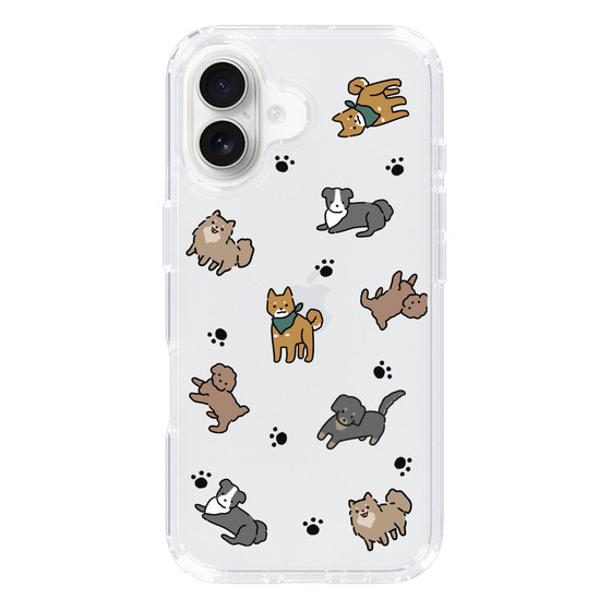 Slim Protection Case［ Original - CASEPLAY Dog All-over Pattern - color ］