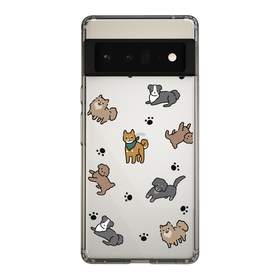 Slim Protection Case［ Original - CASEPLAY Dog All-over Pattern - color ］