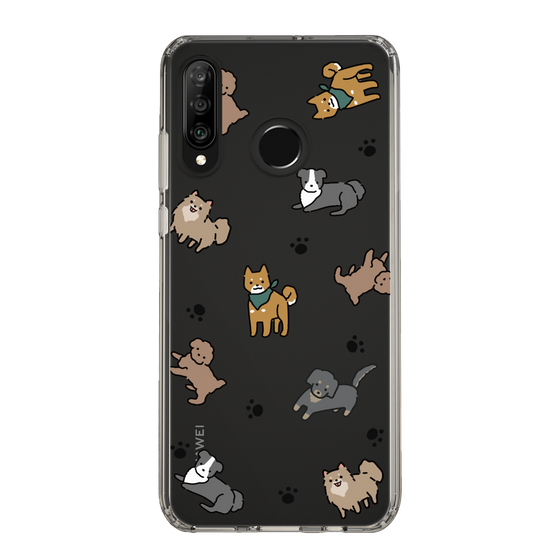Slim Protection Case［ Original - CASEPLAY Dog All-over Pattern - color ］