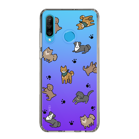 Slim Protection Case［ Original - CASEPLAY Dog All-over Pattern - color ］