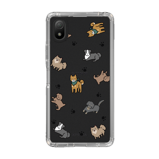 Slim Protection Case［ Original - CASEPLAY Dog All-over Pattern - color ］