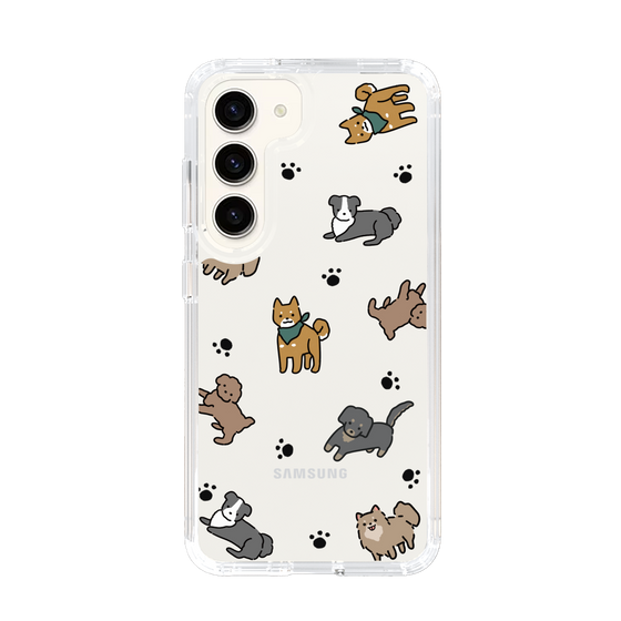 Slim Protection Case［ Original - CASEPLAY Dog All-over Pattern - color ］