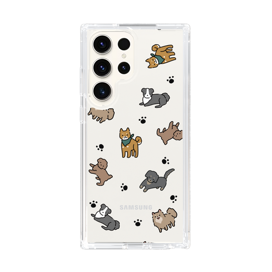 Slim Protection Case［ Original - CASEPLAY Dog All-over Pattern - color ］