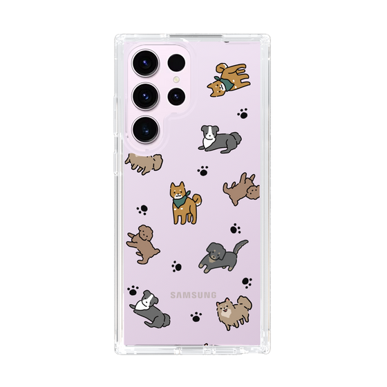 Slim Protection Case［ Original - CASEPLAY Dog All-over Pattern - color ］