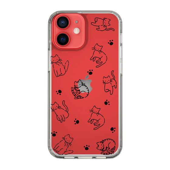 Slim Protection Case［ Original - CASEPLAY Cat All-over Pattern - black ］