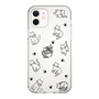 Slim Protection Case［ Original - CASEPLAY Cat All-over Pattern - black ］