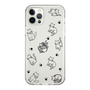 Slim Protection Case［ Original - CASEPLAY Cat All-over Pattern - black ］