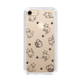 Slim Protection Case［ Original - CASEPLAY Cat All-over Pattern - black ］