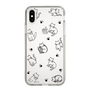 Slim Protection Case［ Original - CASEPLAY Cat All-over Pattern - black ］