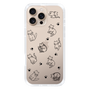 Slim Protection Case［ Original - CASEPLAY Cat All-over Pattern - black ］