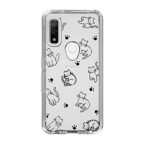 Slim Protection Case［ Original - CASEPLAY Cat All-over Pattern - black ］