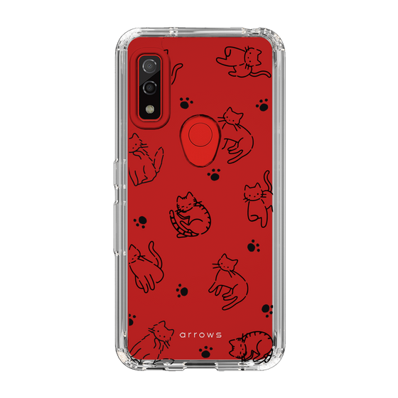 Slim Protection Case［ Original - CASEPLAY Cat All-over Pattern - black ］