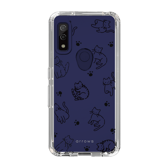 Slim Protection Case［ Original - CASEPLAY Cat All-over Pattern - black ］