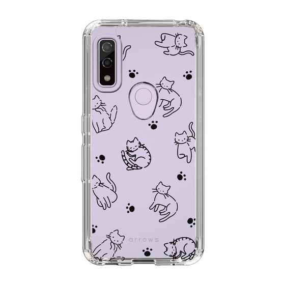 Slim Protection Case［ Original - CASEPLAY Cat All-over Pattern - black ］