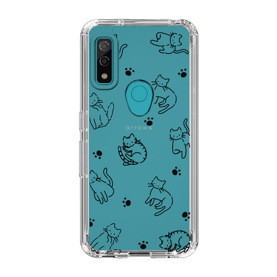 Slim Protection Case［ Original - CASEPLAY Cat All-over Pattern - black ］